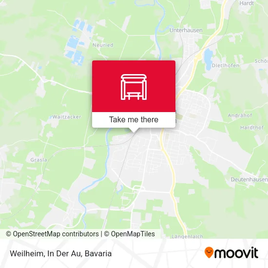 Карта Weilheim, In Der Au