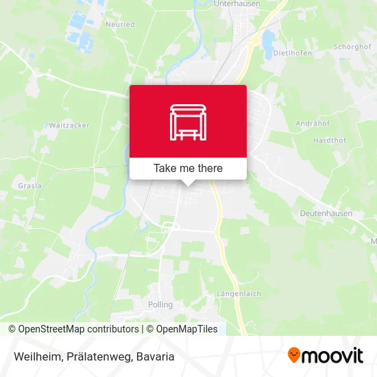 Карта Weilheim, Prälatenweg