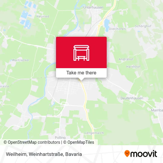 Карта Weilheim, Weinhartstraße