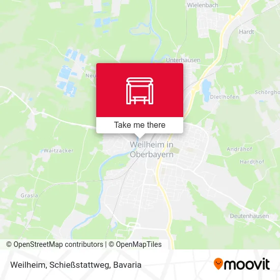 Карта Weilheim, Schießstattweg