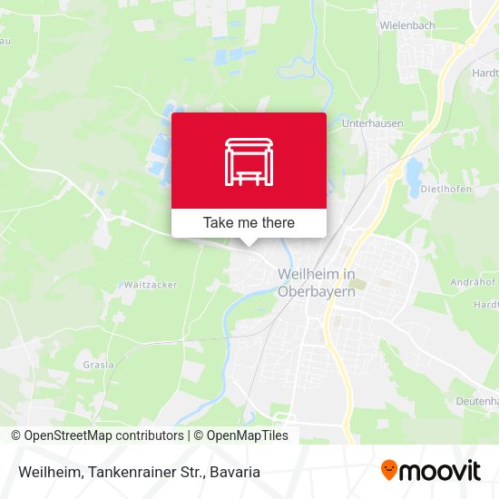Карта Weilheim, Tankenrainer Str.