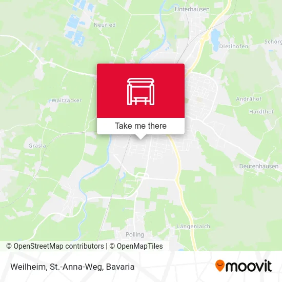 Карта Weilheim, St.-Anna-Weg