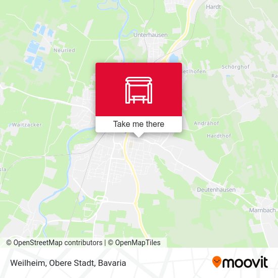 Weilheim, Obere Stadt map