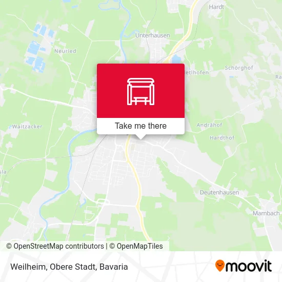 Карта Weilheim, Obere Stadt