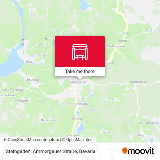 Steingaden, Ammergauer Straße map