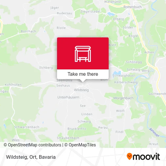Карта Wildsteig, Ort