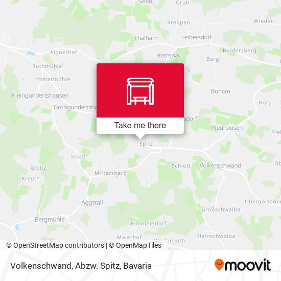 Volkenschwand, Abzw. Spitz map