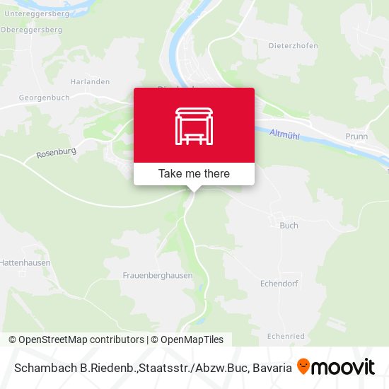 Schambach B.Riedenb.,Staatsstr. / Abzw.Buc map