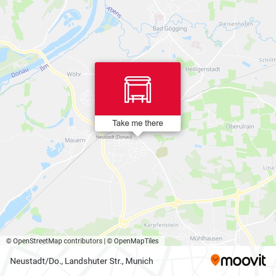 Neustadt/Do., Landshuter Str. map
