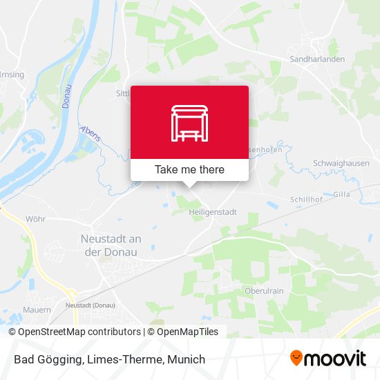 Bad Gögging, Limes-Therme map