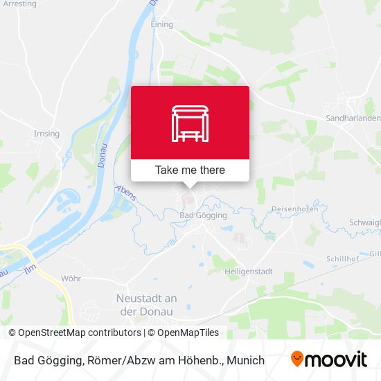 Bad Gögging, Römer / Abzw am Höhenb. map