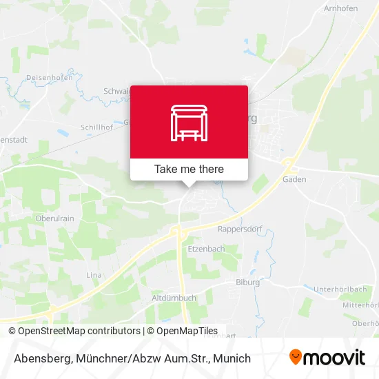 Карта Abensberg, Münchner / Abzw Aum.Str.