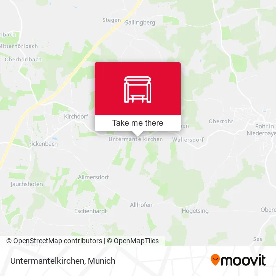 Карта Untermantelkirchen