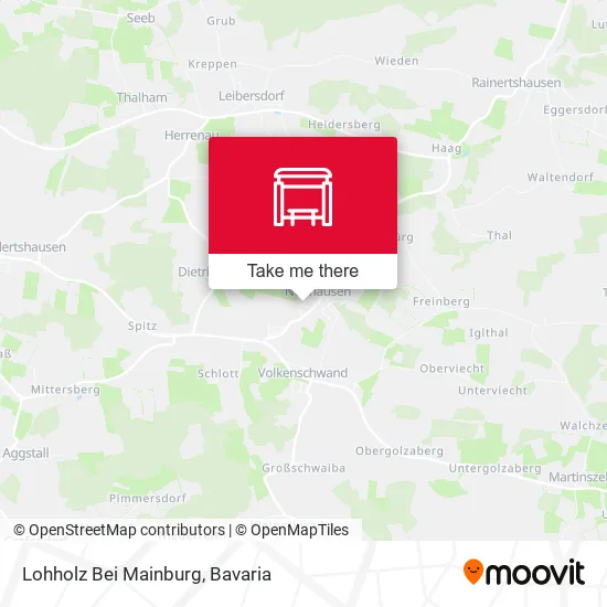Карта Lohholz Bei Mainburg