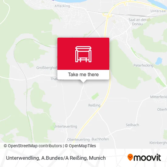 Карта Unterwendling, A.Bundes / A Reißing