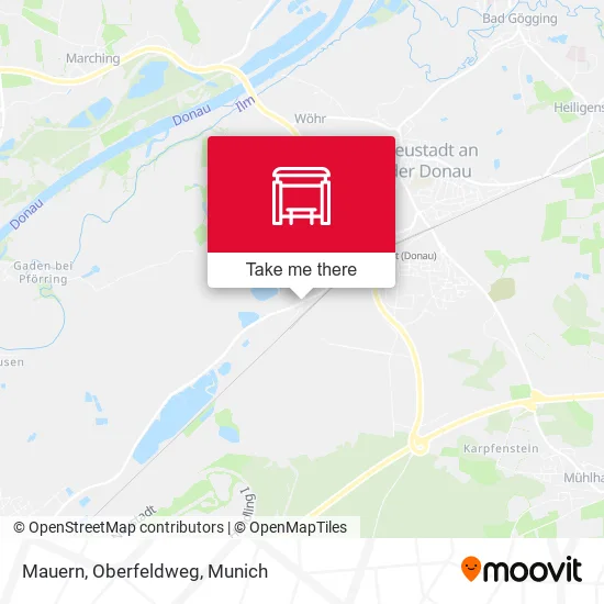 Карта Mauern, Oberfeldweg