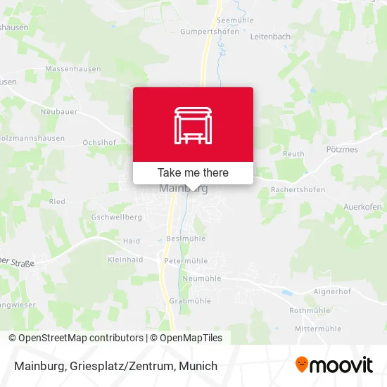 Карта Mainburg, Griesplatz/Zentrum