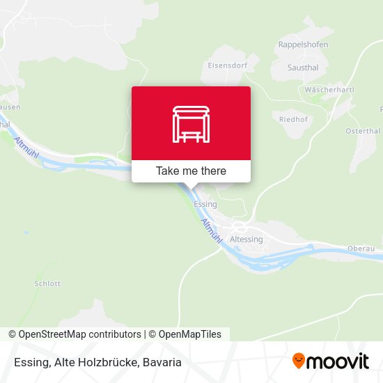 Essing, Alte Holzbrücke map