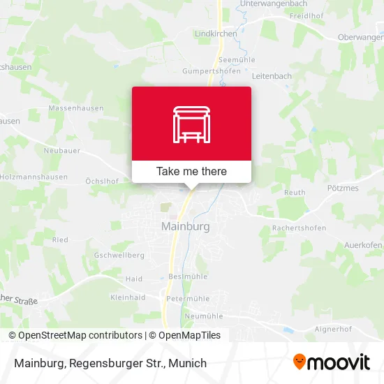 Карта Mainburg, Regensburger Str.