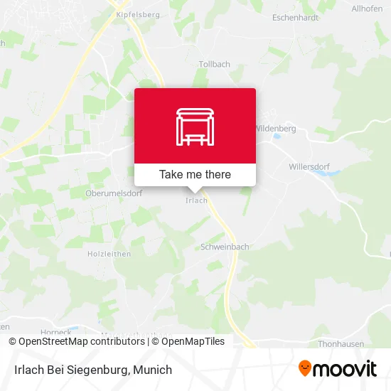 Карта Irlach Bei Siegenburg