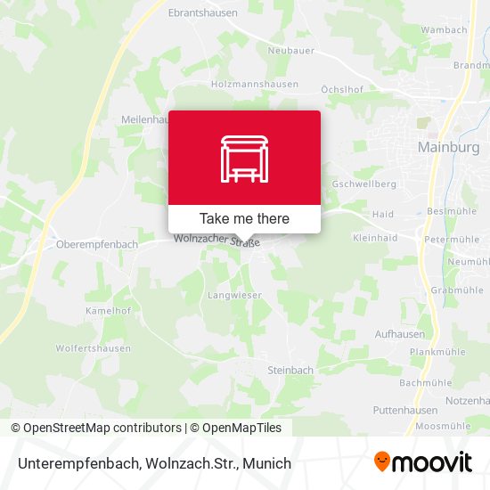 Unterempfenbach, Wolnzach.Str. map