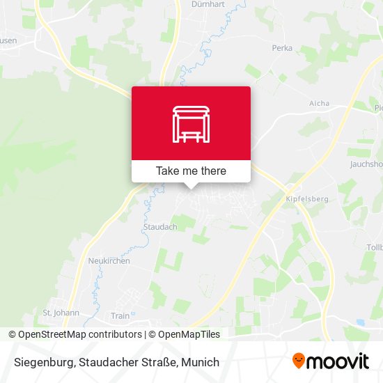 Siegenburg, Staudacher Straße map