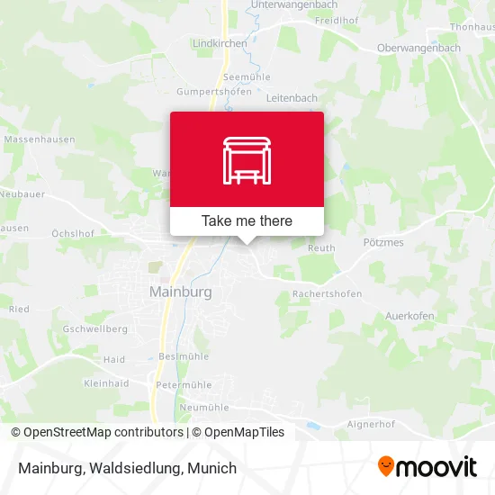 Карта Mainburg, Waldsiedlung