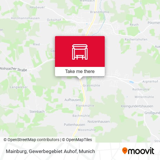 Mainburg, Gewerbegebiet Auhof map