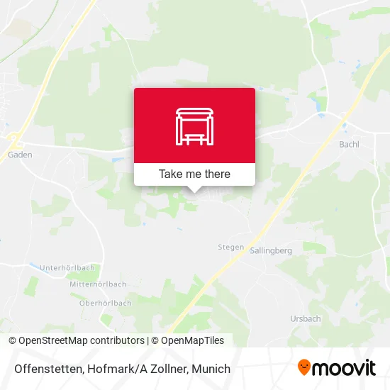 Карта Offenstetten, Hofmark / A Zollner