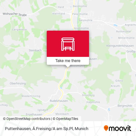 Puttenhausen, Ä.Freising / A am Sp.Pl map