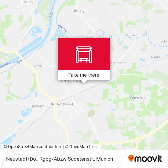 Карта Neustadt / Do., Rgbg / Abzw Sudetenstr.