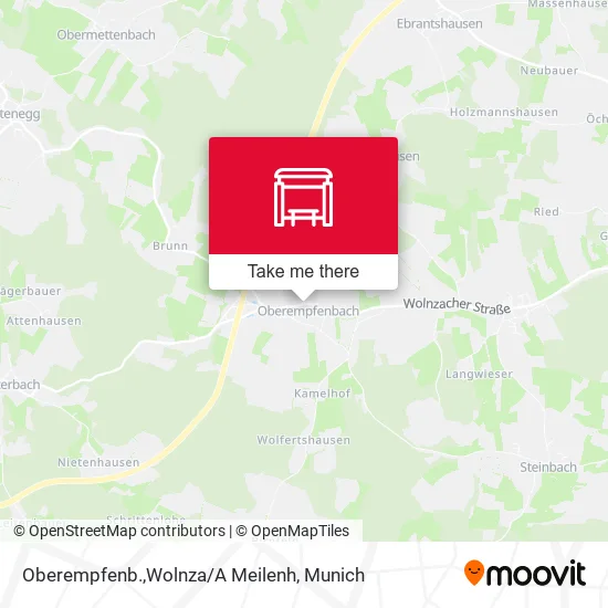 Карта Oberempfenb.,Wolnza/A Meilenh