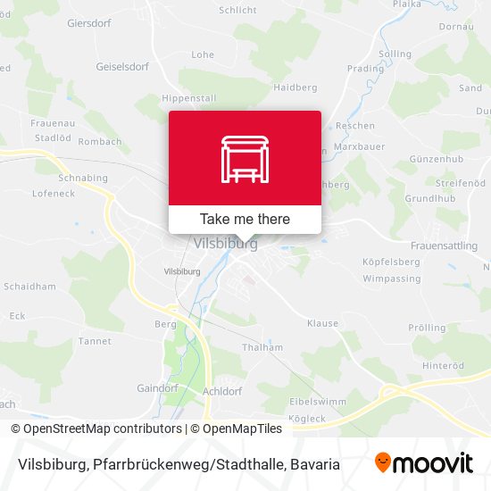 Vilsbiburg, Pfarrbrückenweg / Stadthalle map