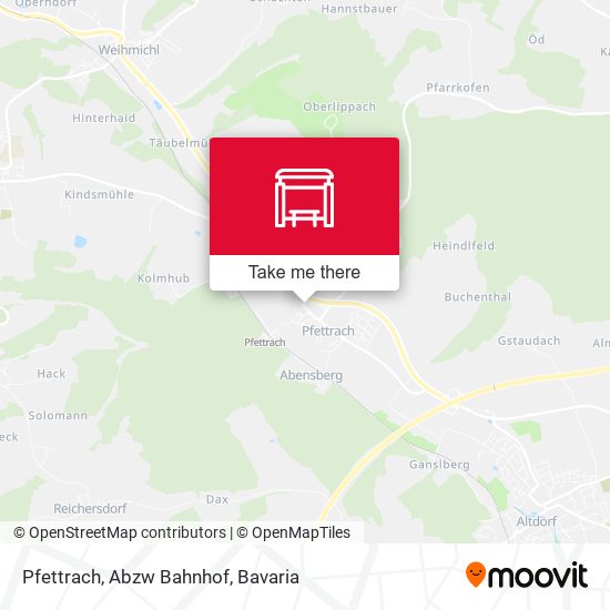 Pfettrach, Abzw Bahnhof map