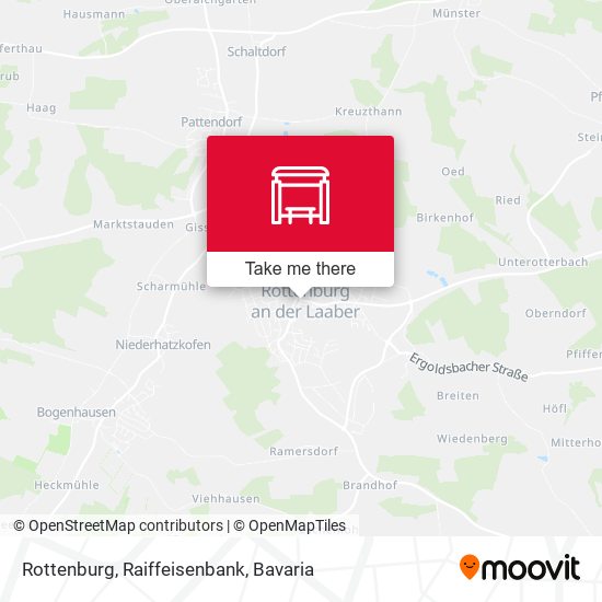 Rottenburg, Raiffeisenbank map