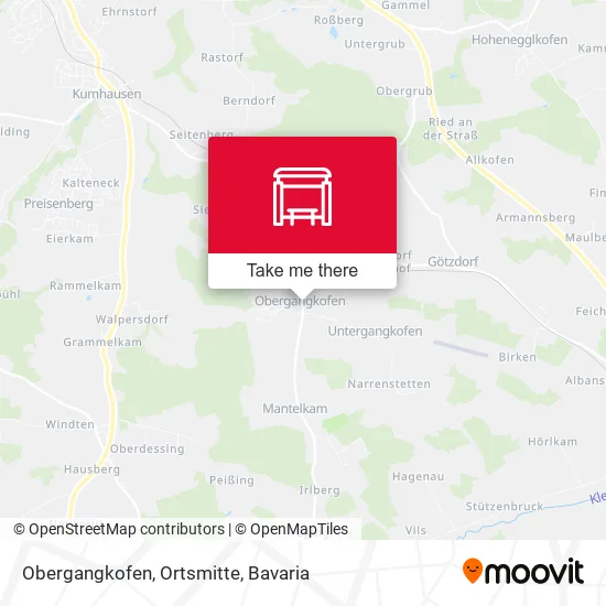 Карта Obergangkofen, Ortsmitte