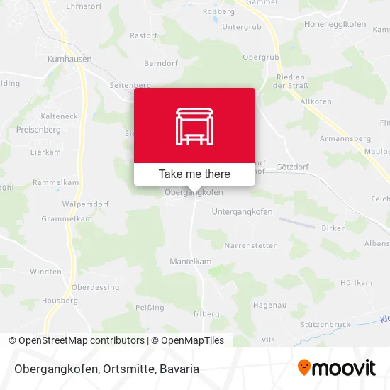 Карта Obergangkofen, Ortsmitte