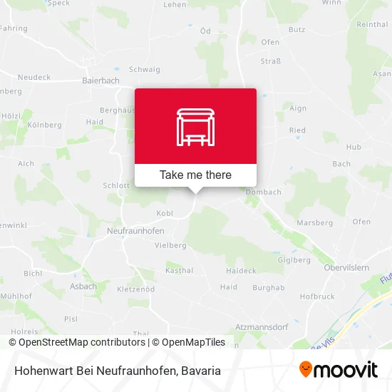 Карта Hohenwart Bei Neufraunhofen
