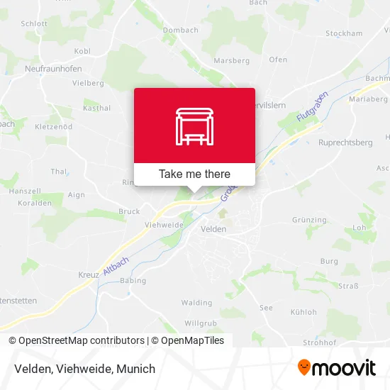 Карта Velden, Viehweide