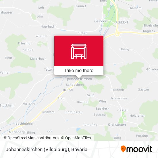 Johanneskirchen (Vilsbiburg) map