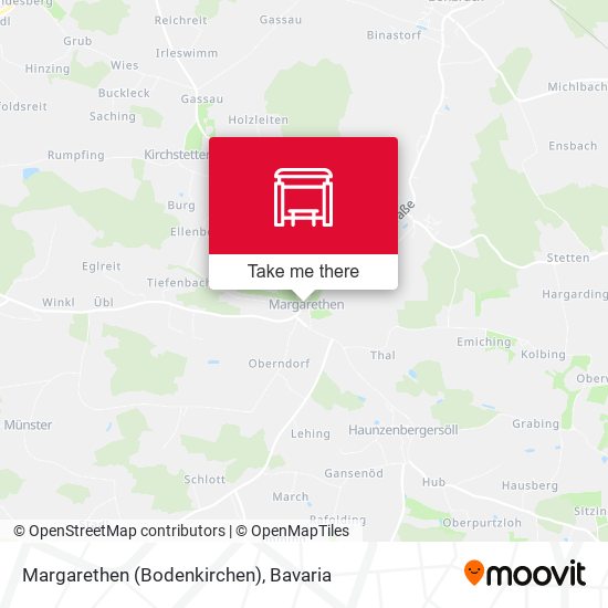 Margarethen (Bodenkirchen) map