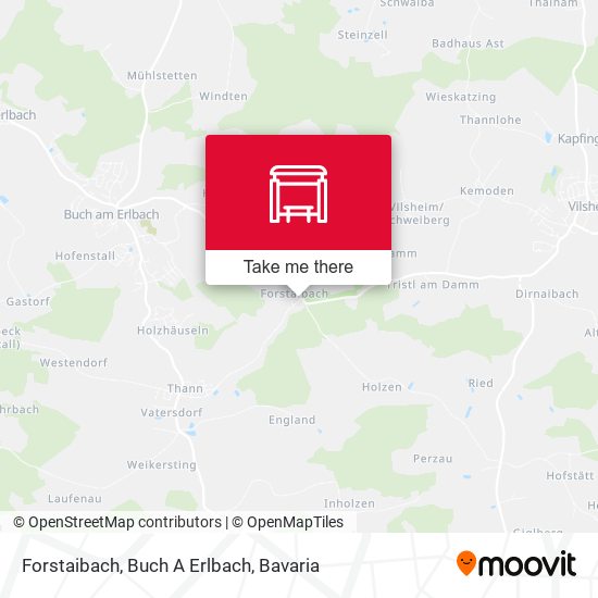 Карта Forstaibach, Buch A Erlbach