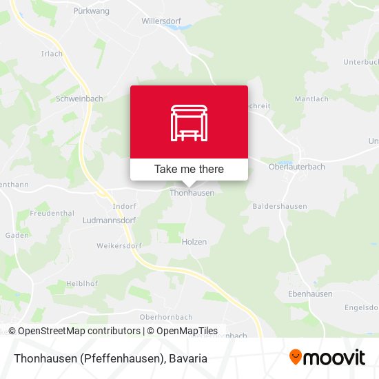Thonhausen (Pfeffenhausen) map