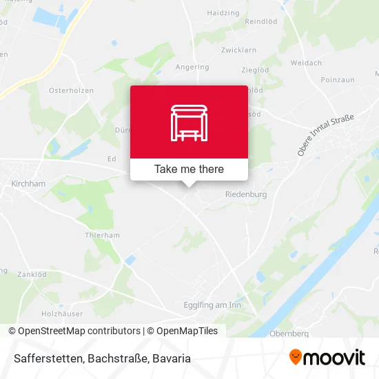 Карта Safferstetten, Bachstraße