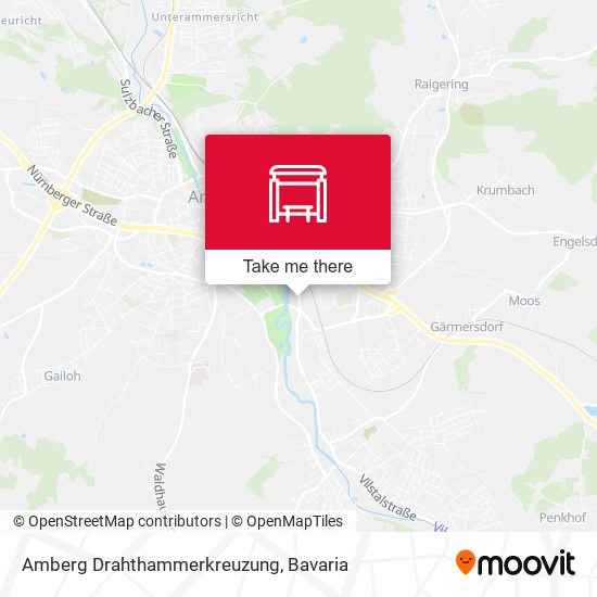 Карта Amberg Drahthammerkreuzung
