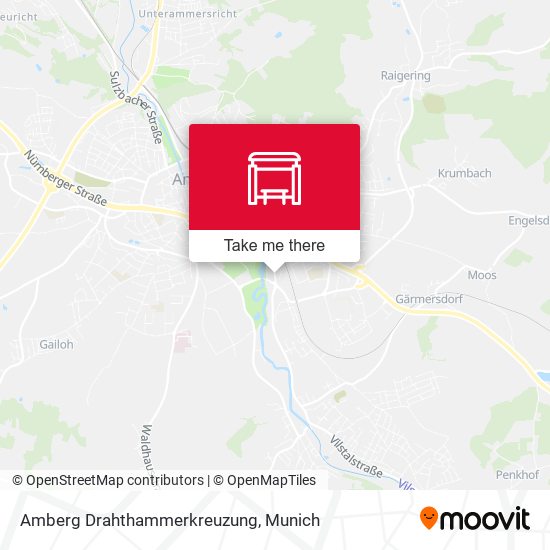 Amberg Drahthammerkreuzung map