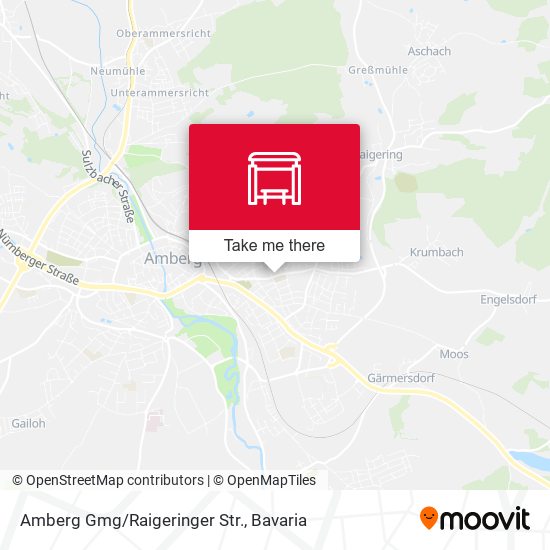 Карта Amberg Gmg/Raigeringer Str.