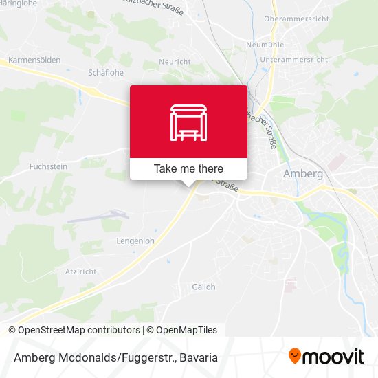 Карта Amberg Mcdonalds/Fuggerstr.