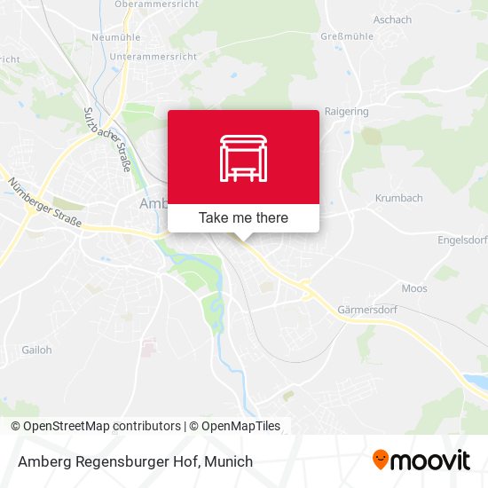 Amberg Regensburger Hof map