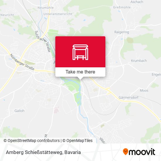 Amberg Schießstätteweg map